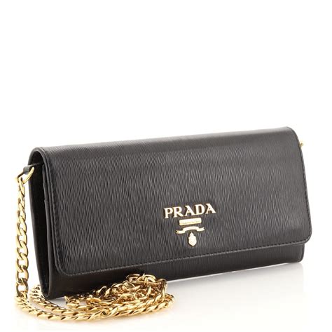 prada white wallet|prada wallet on chain black.